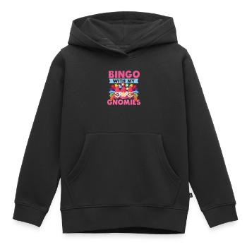 Bingo Mit Meinen Gnomies Lustiges Bingo - Kinder Premium Organic Hoodie - Schwarz - Vorne - AI Model Kid Male (0cm)