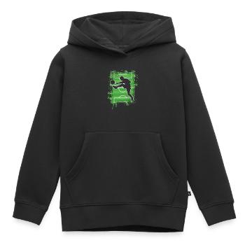 Fußball Fußballer - Kinder Premium Organic Hoodie - Schwarz - Vorne - AI Model Kid Male (0cm)