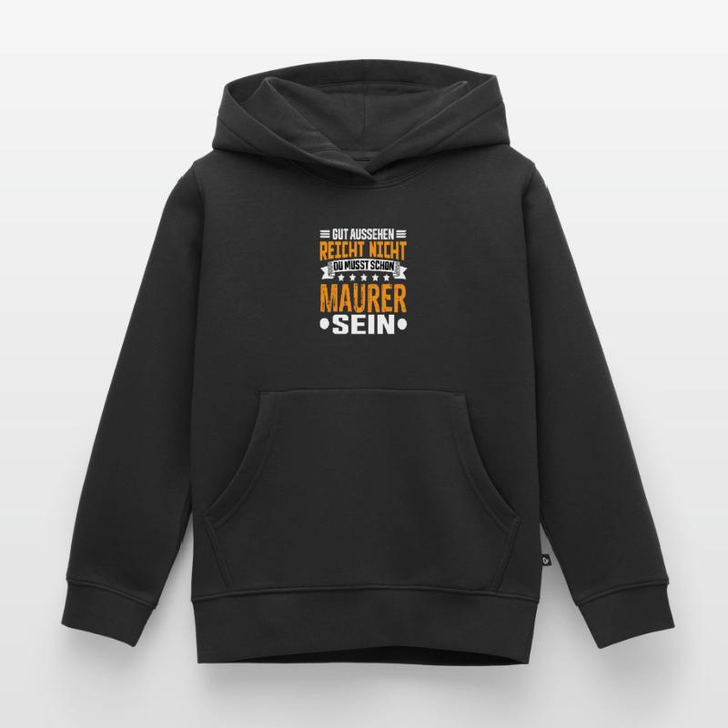 Bricklayer Building Construction Structural Engineer Bricklayer Funny Kids Premium Organic Hoodie