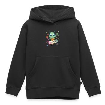 PAYDEN - Beautiful boy name with cute alien - Kids Premium Organic Hoodie - black - Front - AI Model Kid Male (0cm)