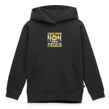 Bearded Dragon Mama Beardie - Kids Premium Organic Hoodie - black - Front - AI Model Kid Male (0cm)