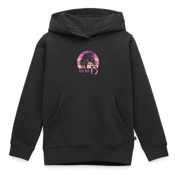 Geburtstag 13 Mädchen Pferd Reiten Stall Dreizehn - Kinder Premium Organic Hoodie - Schwarz - Vorne - AI Model Kid Male (0cm)