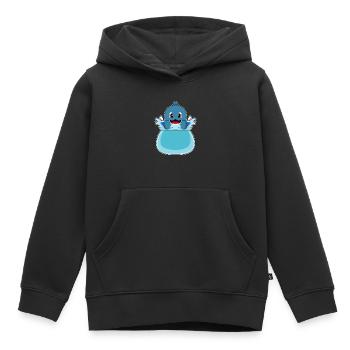 Bassin d’eau du dauphin - Sweat Premium à capuche enfant bio - noir - Devant - AI Model Kid Male (0cm)