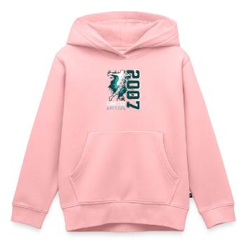 2007 Fußball Limited Edition Geburtstag - Kinder Premium Organic Hoodie - Rosa - Vorne - AI Model Kid Female (0cm)