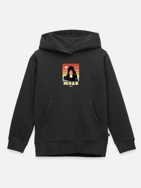Moab Utah - Kinder Premium Organic Hoodie - Schwarz