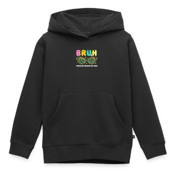 Bruh Formerly Known As Mom - Fun Retro Glasses - Kids Premium Organic Hoodie - black - Front - AI Model Kid Male (0cm)