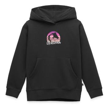 Geburtstag 18 Mädchen Pferd Reiten Stall Achtzehn - Kinder Premium Organic Hoodie - Schwarz - Vorne - AI Model Kid Male (0cm)