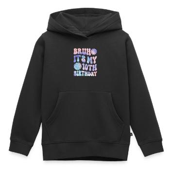 10th Birthday Girl Gift Idea Ten Years - Kids Premium Organic Hoodie - black - Front - AI Model Kid Male (0cm)