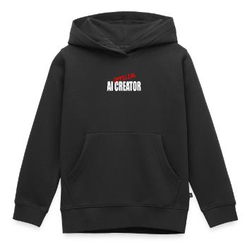 Offizielles AI Creator Grafikdesign - Kinder Premium Organic Hoodie - Schwarz - Vorne - AI Model Kid Male (0cm)