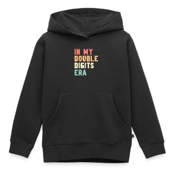 10th Birthday Girl Gift Idea Ten Years - Kids Premium Organic Hoodie - black - Front - AI Model Kid Male (0cm)