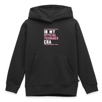 13ème anniversaire fille idée cadeau ado - Sweat Premium à capuche enfant bio - noir - Devant - AI Model Kid Male (0cm)
