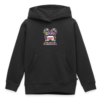 13ème anniversaire fille idée cadeau ado - Sweat Premium à capuche enfant bio - noir - Devant - AI Model Kid Male (0cm)