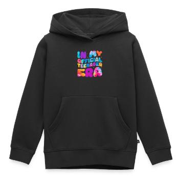 13ème anniversaire fille idée cadeau ado - Sweat Premium à capuche enfant bio - noir - Devant - AI Model Kid Male (0cm)