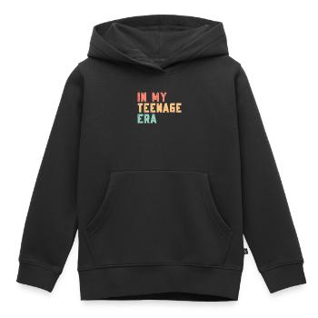 13ème anniversaire fille idée cadeau ado - Sweat Premium à capuche enfant bio - noir - Devant - AI Model Kid Male (0cm)