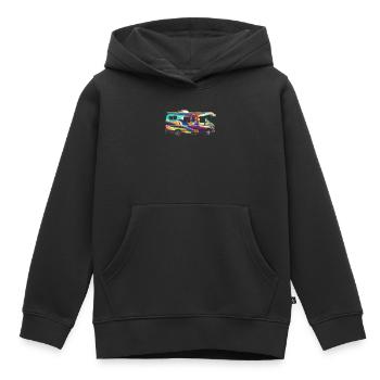 Wohnmobil Camping Wohnmobil Reisen Urlaub Wohnmobi - Kinder Premium Organic Hoodie - Schwarz - Vorne - AI Model Kid Male (0cm)