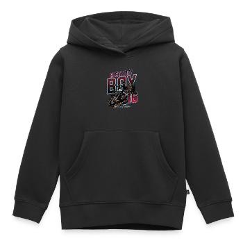 16e anniversaire de motocross - Sweat Premium à capuche enfant bio - noir - Devant - AI Model Kid Male (0cm)