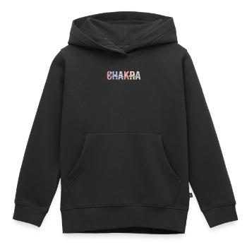 Guérisseur de chakras Maître Reiki de guérison des chakras - Sweat Premium à capuche enfant bio - noir - Devant - AI Model Kid Male (0cm)