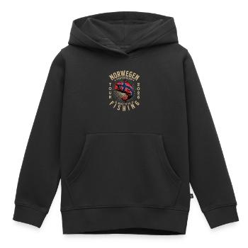 Vesterålen Angeln 2026 - Kinder Premium Organic Hoodie - Schwarz - Vorne - AI Model Kid Male (0cm)