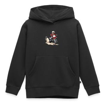 Motocross und Dirt bike für Kinder - Kinder Premium Organic Hoodie - Schwarz - Vorne - AI Model Kid Male (0cm)
