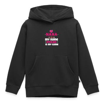 Gifts for Nana Grandma Nana is My Name - Kids Premium Organic Hoodie - black - Front - AI Model Kid Male (0cm)