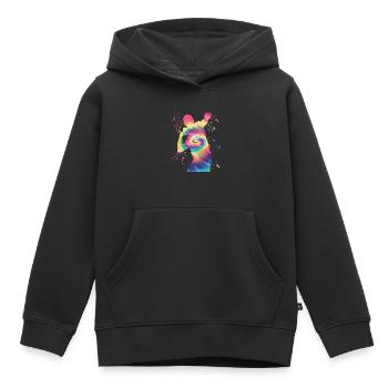 Shot Putter Colorsplash Shot Put - Kids Premium Organic Hoodie - black - Front - AI Model Kid Male (0cm)