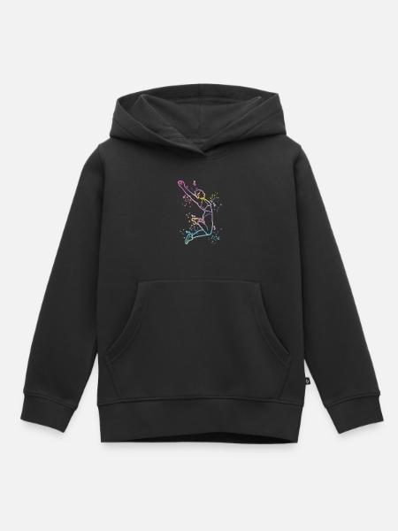 Weitspringer Weitspringen Kinder Weitsprung - Kinder Premium Organic Hoodie - Schwarz