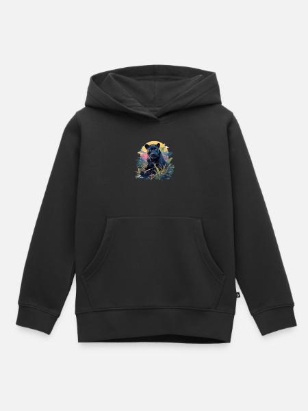 Panthers Panther - Kinder Premium Organic Hoodie - Schwarz