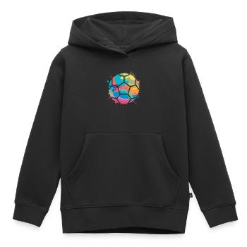 Handball players Handball players Handball players - Kids Premium Organic Hoodie - black - Front - AI Model Kid Male (0cm)