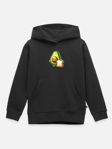 Avocado Toast - Kinder Premium Organic Hoodie - Schwarz