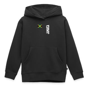 Jamaïque Jamaïque Rasta Raggea Drapeau Rastafari - Sweat Premium à capuche enfant bio - noir - Devant - AI Model Kid Male (0cm)