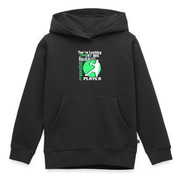 Dodgeball Badass Dodgeball Player - Kids Premium Organic Hoodie - black - Front - AI Model Kid Male (0cm)