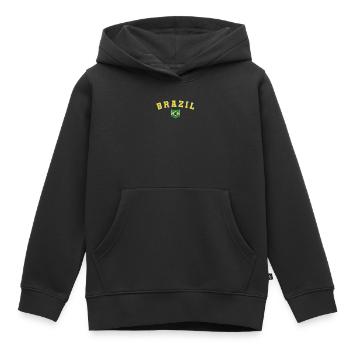 Brésil Brésil Maillot brésilien Rio de Janeiro - Sweat Premium à capuche enfant bio - noir - Devant - AI Model Kid Male (0cm)