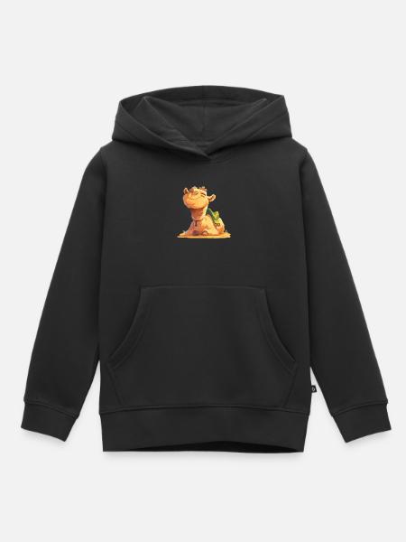 Camel Kamele Kamel - Kinder Premium Organic Hoodie - Schwarz
