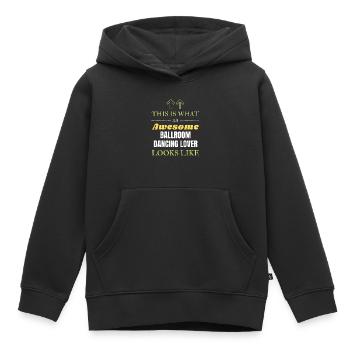Das ist, was ein geiler Gesellschaftstanz-Liebhaber klot - Kinder Premium Organic Hoodie - Schwarz - Vorne - AI Model Kid Male (0cm)