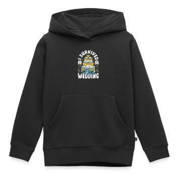 La mère du marié survit au mariage de mon fils - Sweat Premium à capuche enfant bio - noir - Devant - AI Model Kid Male (0cm)