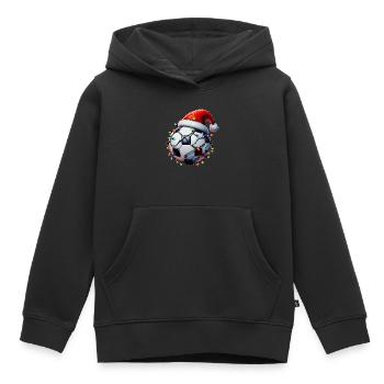 Futbol Tischfußball Tischfußball Weihnachten Hut - Kinder Premium Organic Hoodie - Schwarz - Vorne - AI Model Kid Male (0cm)