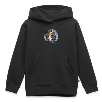 Piratenboot, Piraten, Kapitän, Segelschiff, - Kinder Premium Organic Hoodie - Schwarz - Vorne - AI Model Kid Male (0cm)