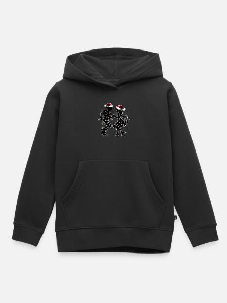 Line Dance Line Dancing Line Dancer Christmas Hat - Kids Premium Organic Hoodie - black