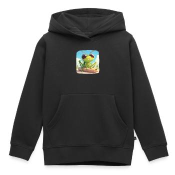Grillen Grille - Kinder Premium Organic Hoodie - Schwarz - Vorne - AI Model Kid Male (0cm)