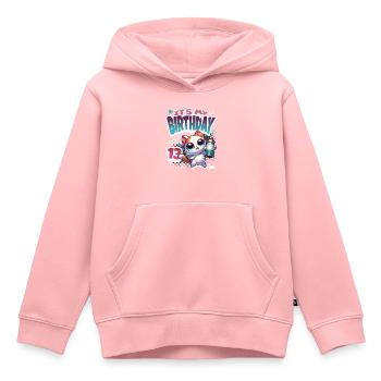 13th Birthday Cat Graffiti - Kids Premium Organic Hoodie - rose - Front - AI Model Kid Female (0cm)