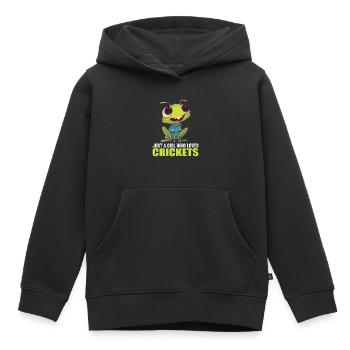 Grillen Grille - Kinder Premium Organic Hoodie - Schwarz - Vorne - AI Model Kid Male (0cm)
