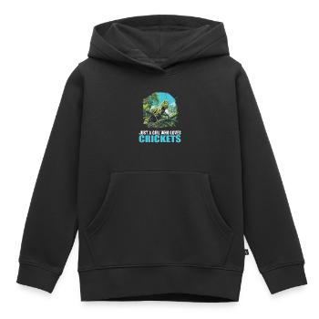 Grillen Grille - Kinder Premium Organic Hoodie - Schwarz - Vorne - AI Model Kid Male (0cm)