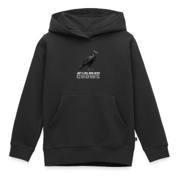 Crows Crow - Kids Premium Organic Hoodie - black - Front - AI Model Kid Male (0cm)