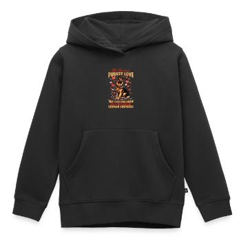German Shepherd Lover Dog Owner - Kids Premium Organic Hoodie - black - Front - AI Model Kid Male (0cm)