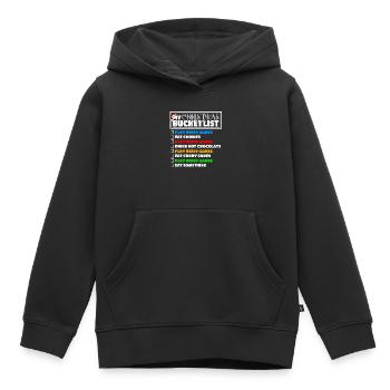 Christmas Bucket List Video Games Xmas Gamer - Kids Premium Organic Hoodie - black - Front - AI Model Kid Male (0cm)