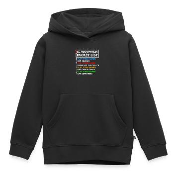 Christmas Bucket List Video Games Xmas Gamer - Kids Premium Organic Hoodie - black - Front - AI Model Kid Male (0cm)