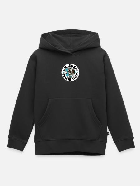OH... SCHNAPPEN! SELFIE-ZEIT - Kinder Premium Organic Hoodie - Schwarz