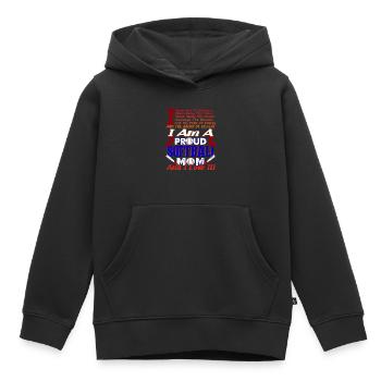 I Am A Proud Softball Mom - Kids Premium Organic Hoodie - black - Front - AI Model Kid Male (0cm)