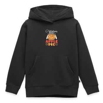 Whatever I'm having apple pie - Kinder Premium Organic Hoodie - Schwarz - Vorne - AI Model Kid Male (0cm)