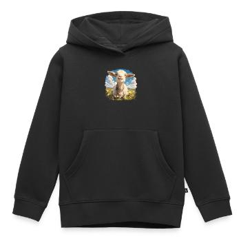 Ziegen Ziege - Kinder Premium Organic Hoodie - Schwarz - Vorne - AI Model Kid Male (0cm)
